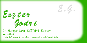 eszter godri business card